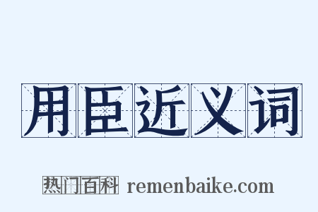 用臣近义词是什么意思的图片
